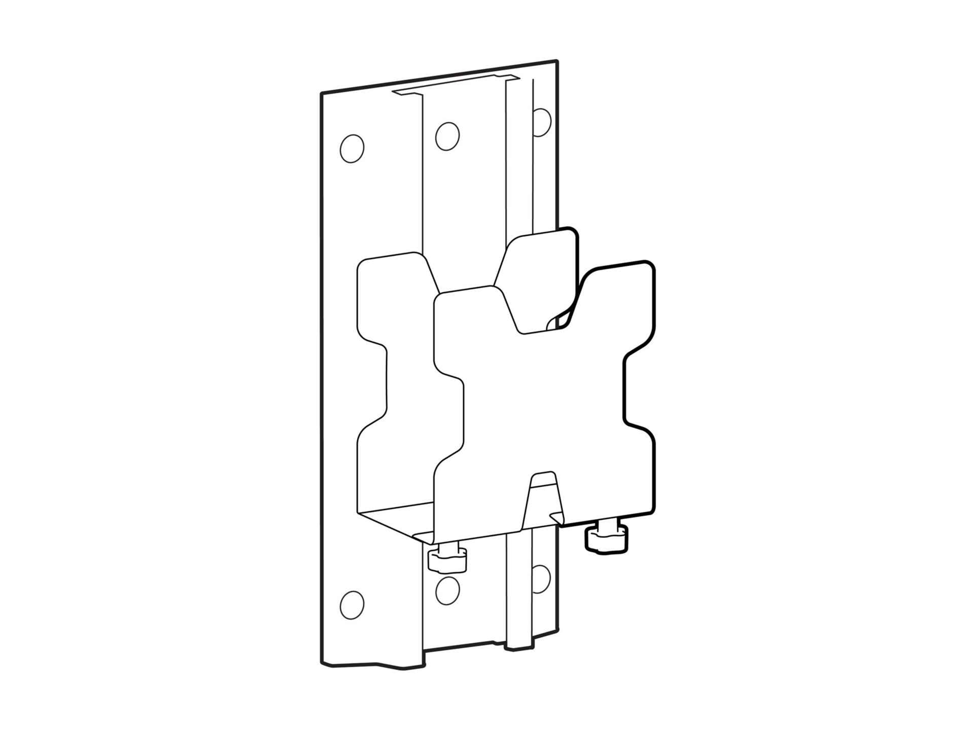 Ergotron LX Pro mounting kit - for mini PC - dark gray