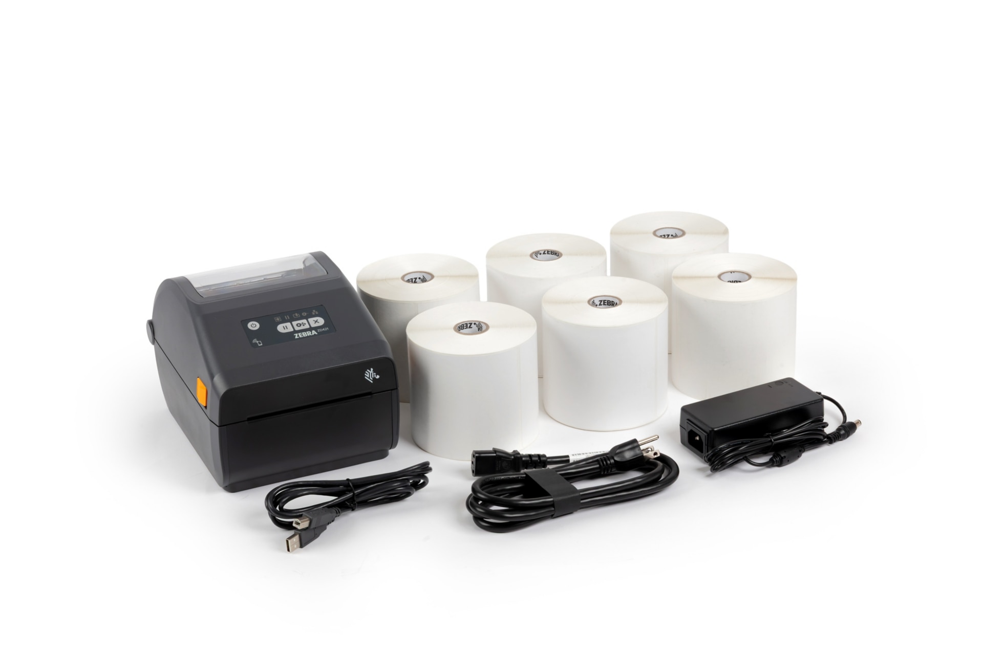 Zebra ZD421 Direct Thermal Printer SMB Shipping Pre-Packaged Solution