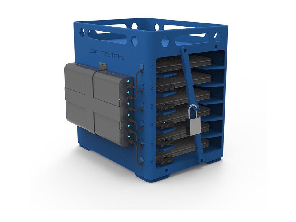 JAR Systems Stack6 cabinet unit - for 6 devices - 65W, charging station, US