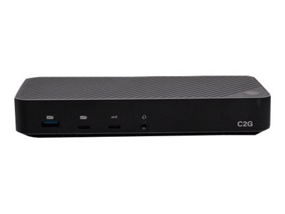 C2G USB-C 11-in-1 Hybrid DisplayLink and DP Alt Mode Triple 4K Docking Stat