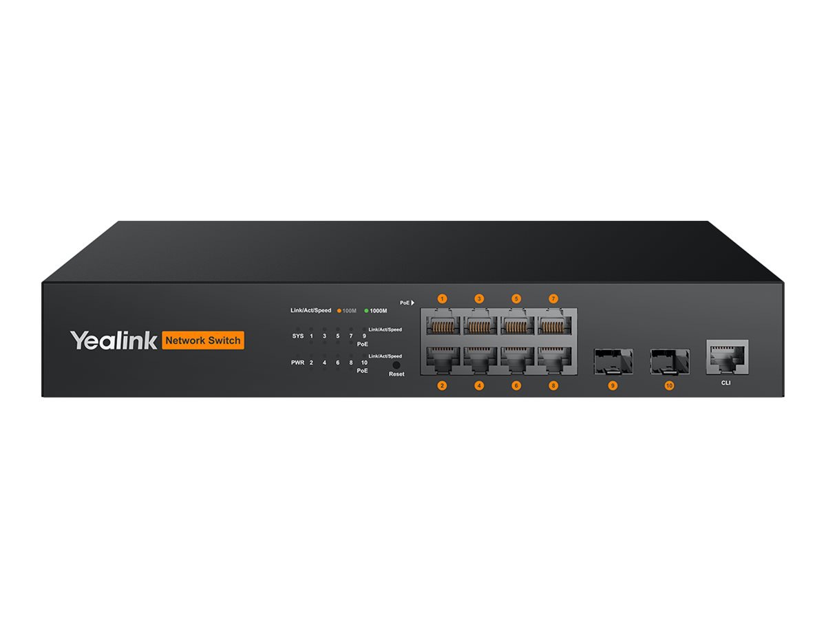 Yealink RCH80 - hub - 8 ports - managed - rack-mountable