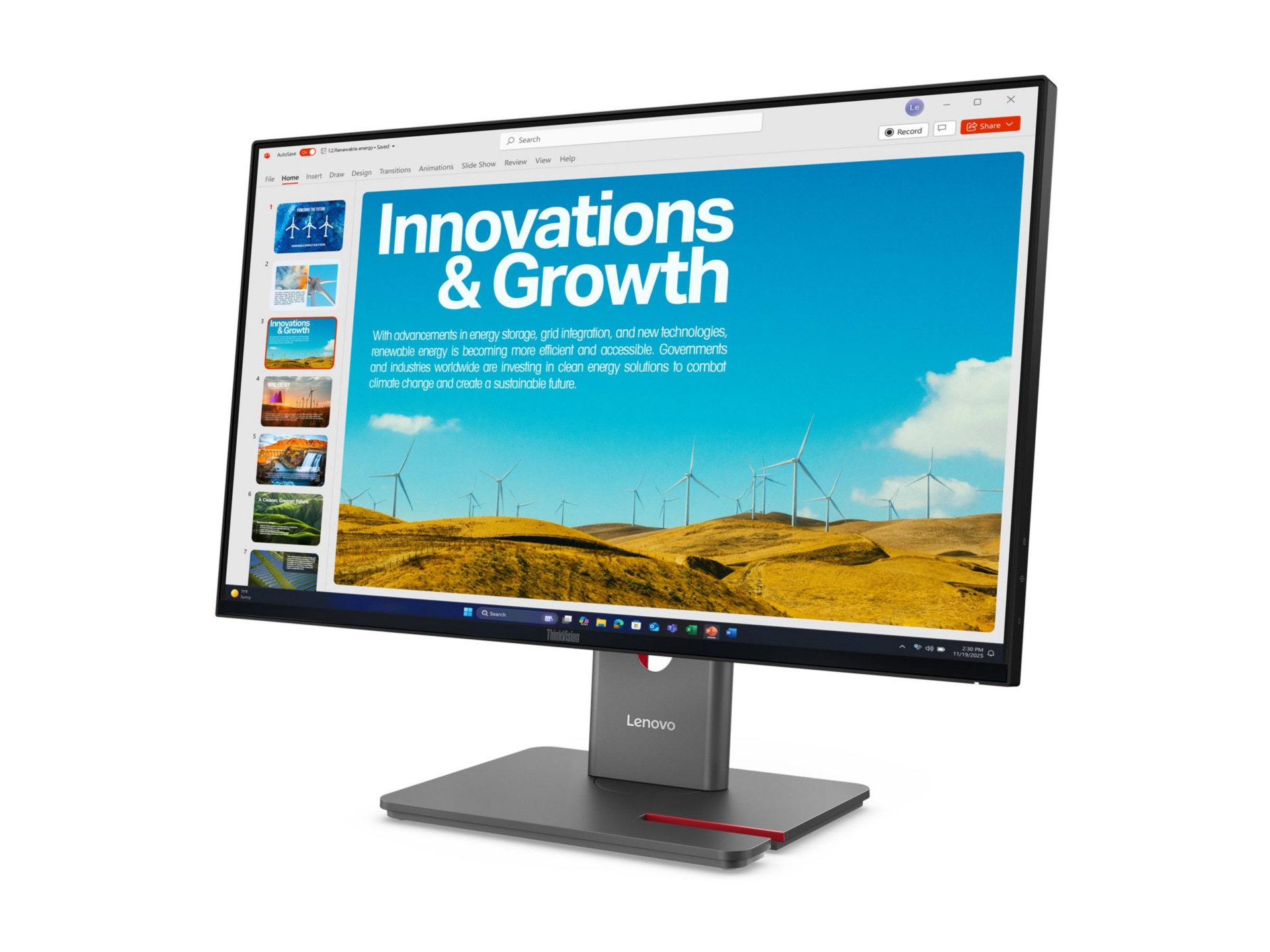 Lenovo ThinkVision P24QD-40 - LED monitor - QHD - 24"
