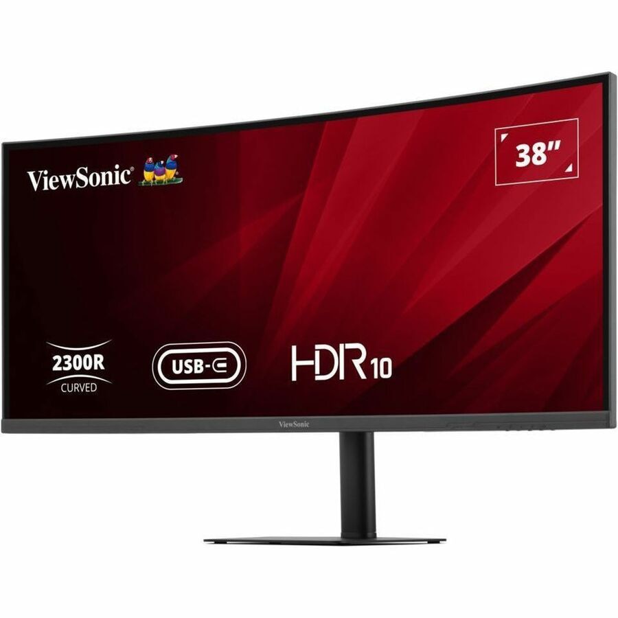 ViewSonic VG3820C 38 Inch 21:9 WQHD IPS Curved Monitor with 96W USB-C, KVM,
