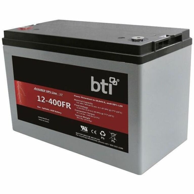 BTI UPS12-405PLP-BTI 12V 104AH SEALED LEAD ACID BATTERY FOR VARIOUS BACK-UP