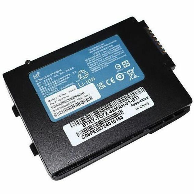 BTI BTRY-TC7X-46MAH-01-BTI 3.7V 17.1WH LI-ION SCANNER BATTERY FOR ZEBRA