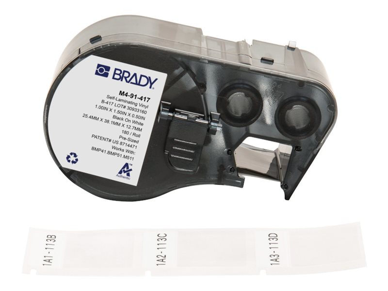 Brady B-417 - heat shrink labels - matte - 1 roll(s)