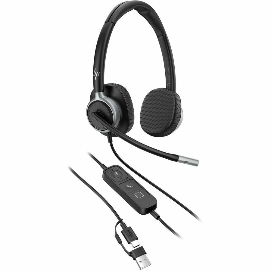 Poly Mission 625 Stereo USB Wired Headset