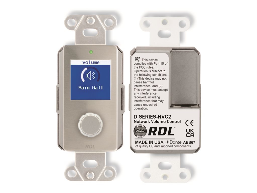 RDL DS-NVC2 - network volume controller - stainless steel