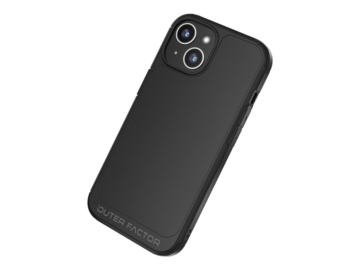 OuterFactor Element for Apple iPhone 15 with Magnetic Ring - Black