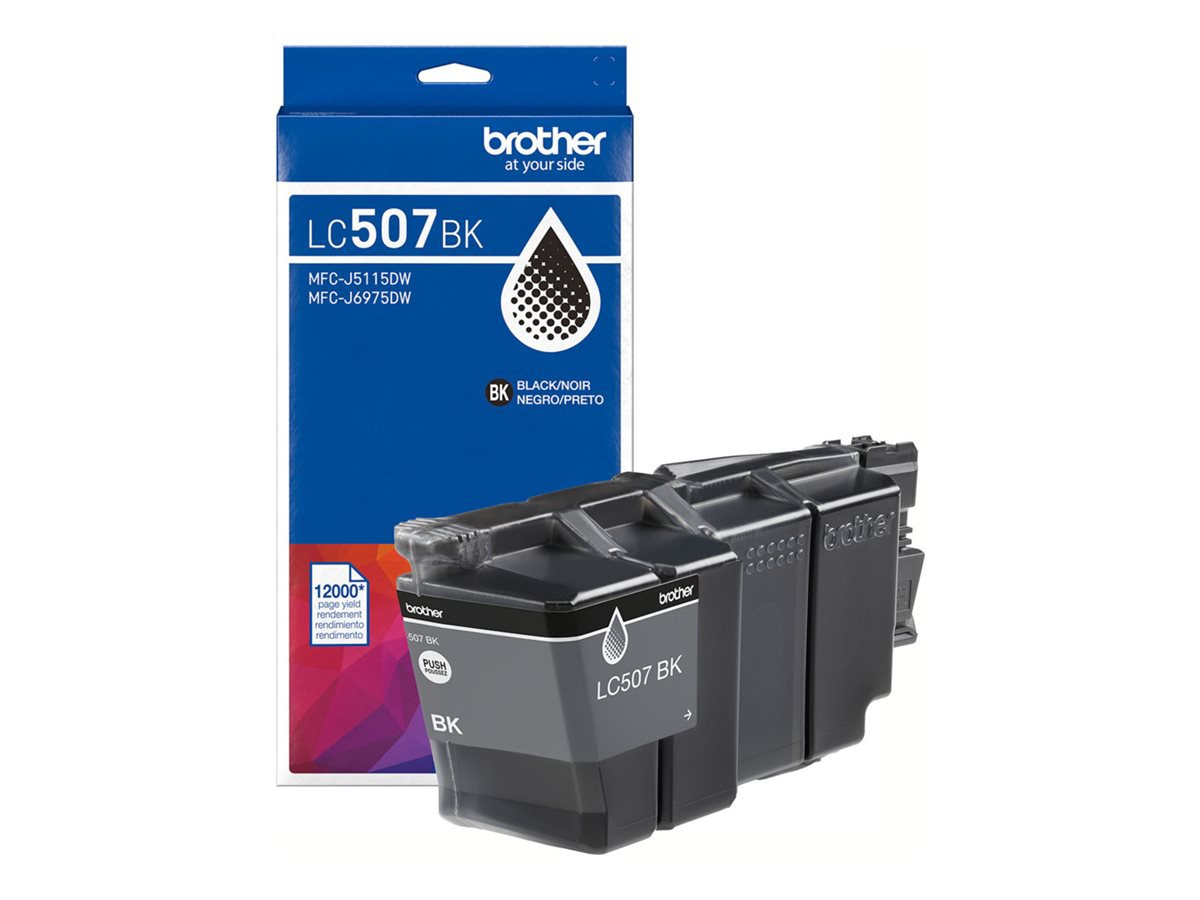 Brother LC507BK - black - original - ink cartridge