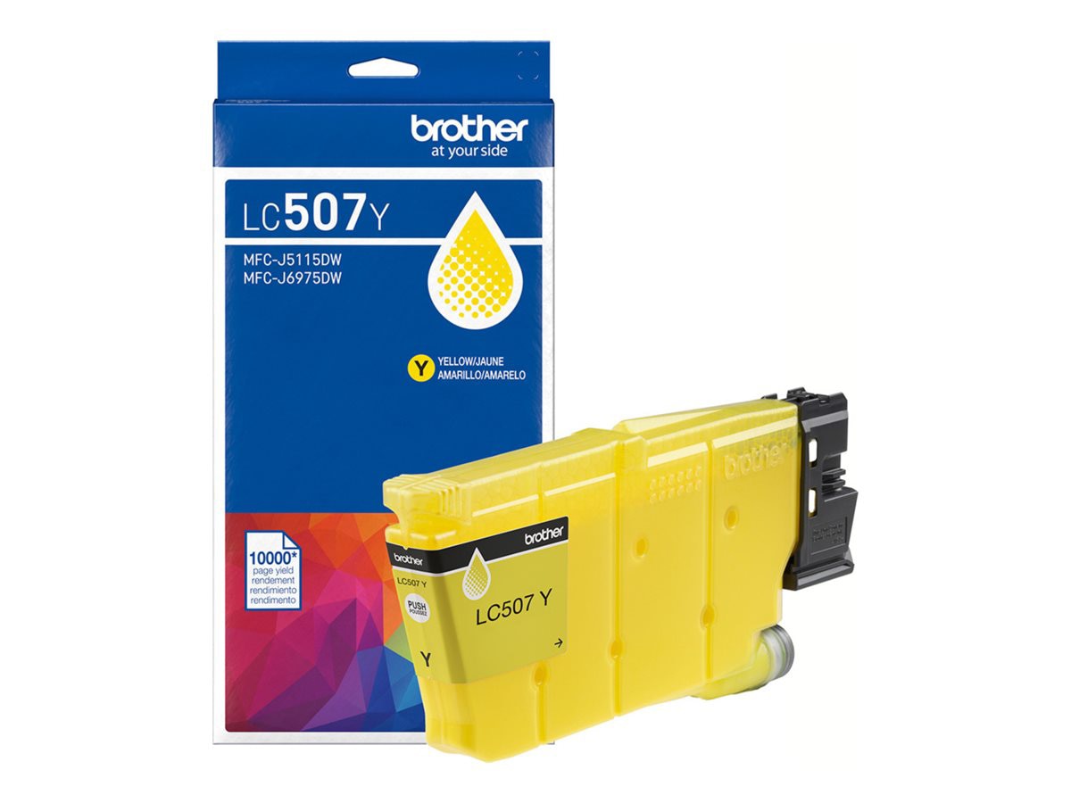 Brother LC507Y - yellow - original - ink cartridge