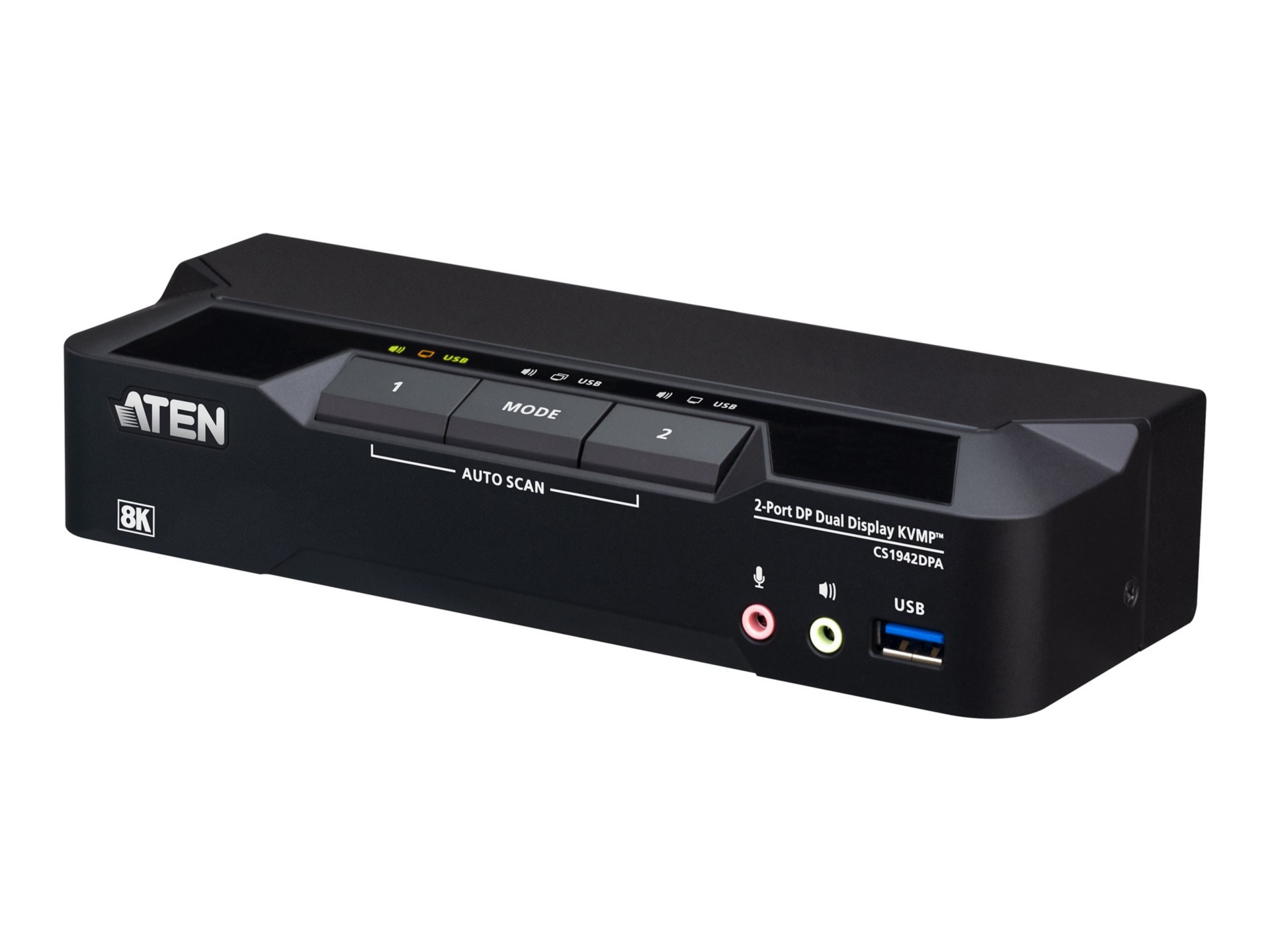 ATEN CS1942DPA - KVM / audio / USB switch - 2 ports