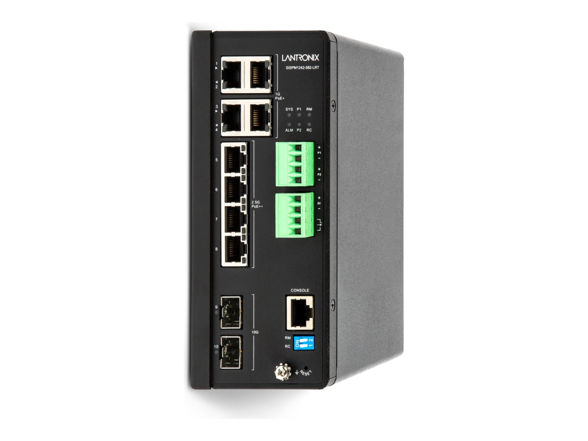 Lantronix SISPM1242-582-LRT - switch - hardened - 10 ports - managed - TAA