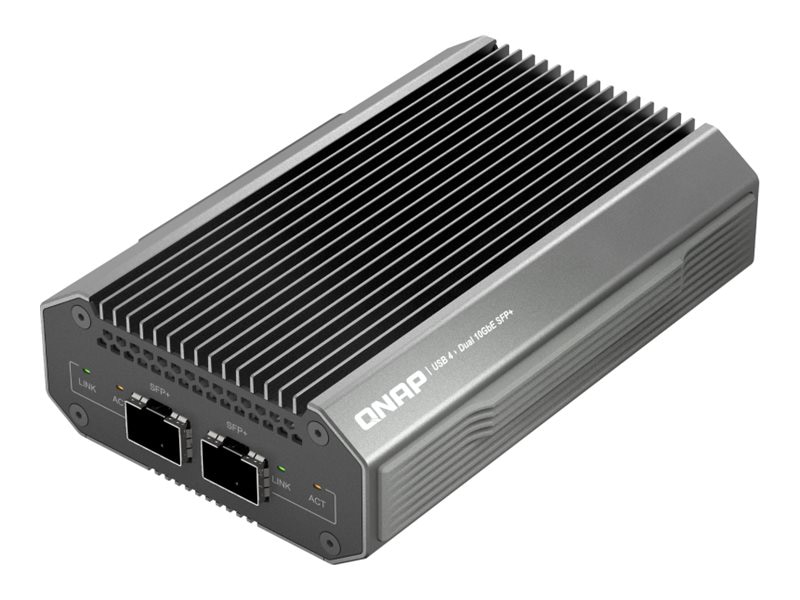 QNAP QNA-UC10G2SF - network adapter - USB4 / Thunderbolt 4 - 10 Gigabit SFP