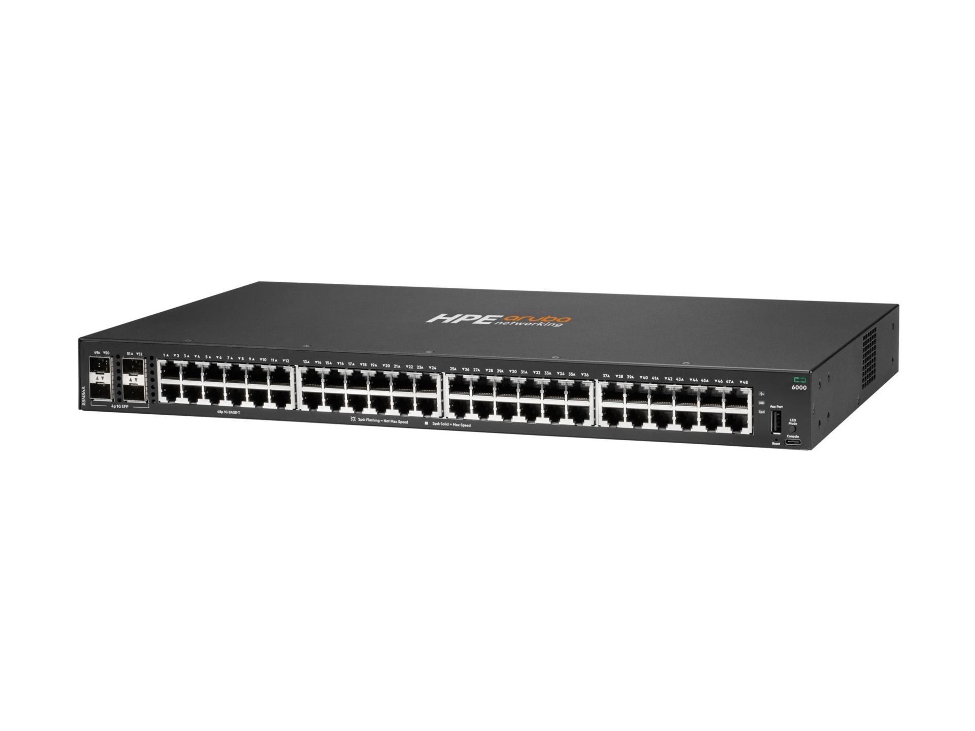 HPE Aruba 6000 48G 4SFP Switch - switch - 48 ports - managed - rack-mountab