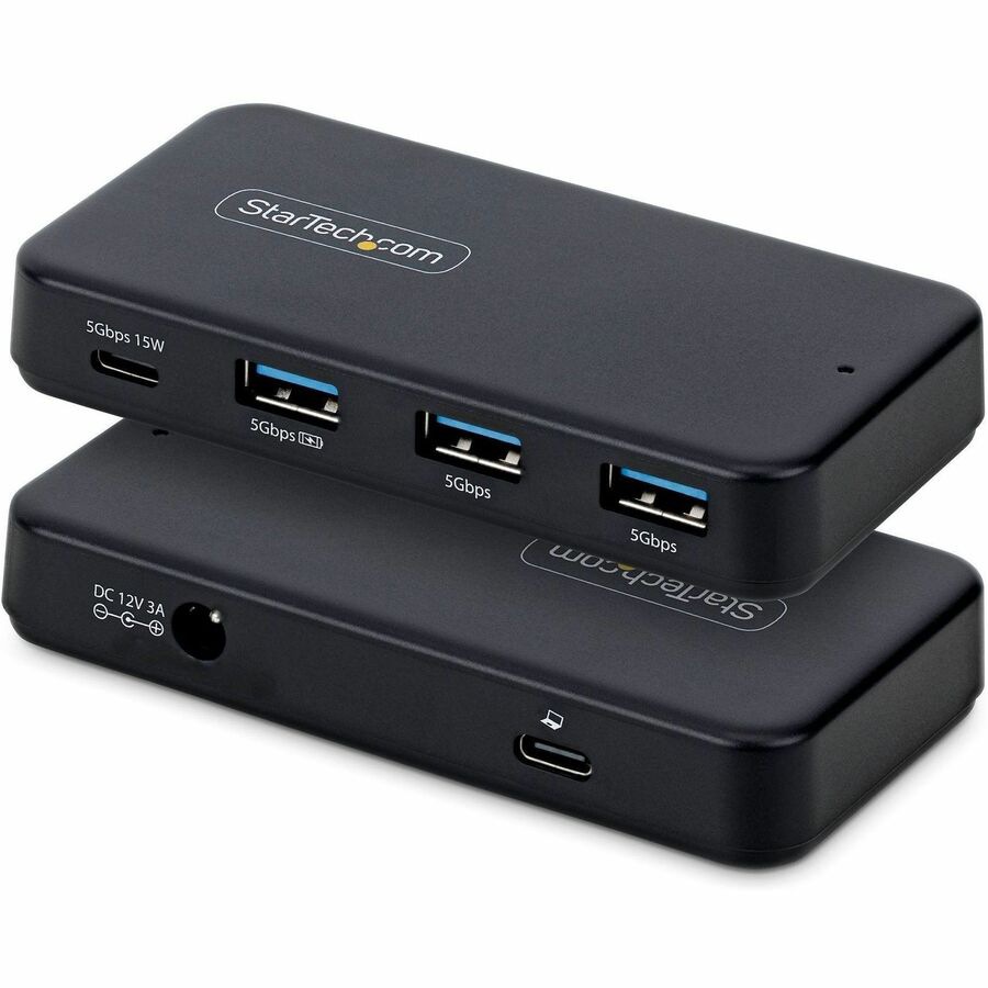 StarTech 4-Port USB-C and USB-A Hub, 5Gbps, Self-Powered, 2-in-1 USB-C and