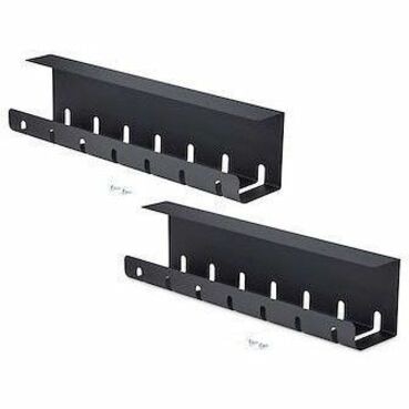 StarTech 2-Pack Under Desk Cable Management Tray, 42" Long (21" Per Tray),
