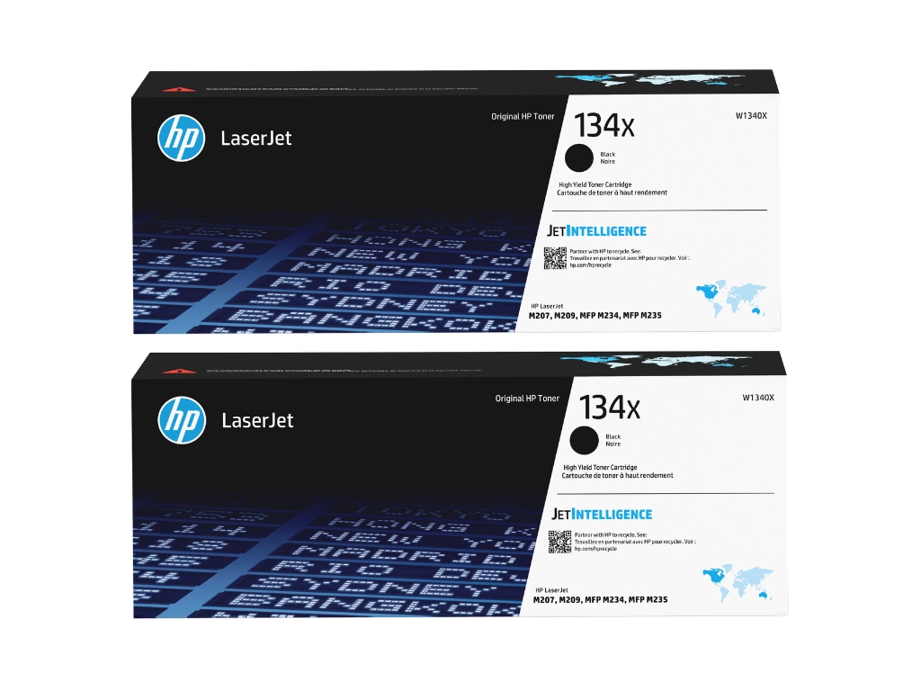 HP 134X High-Yield Black Toner Cartridge 2-Pack