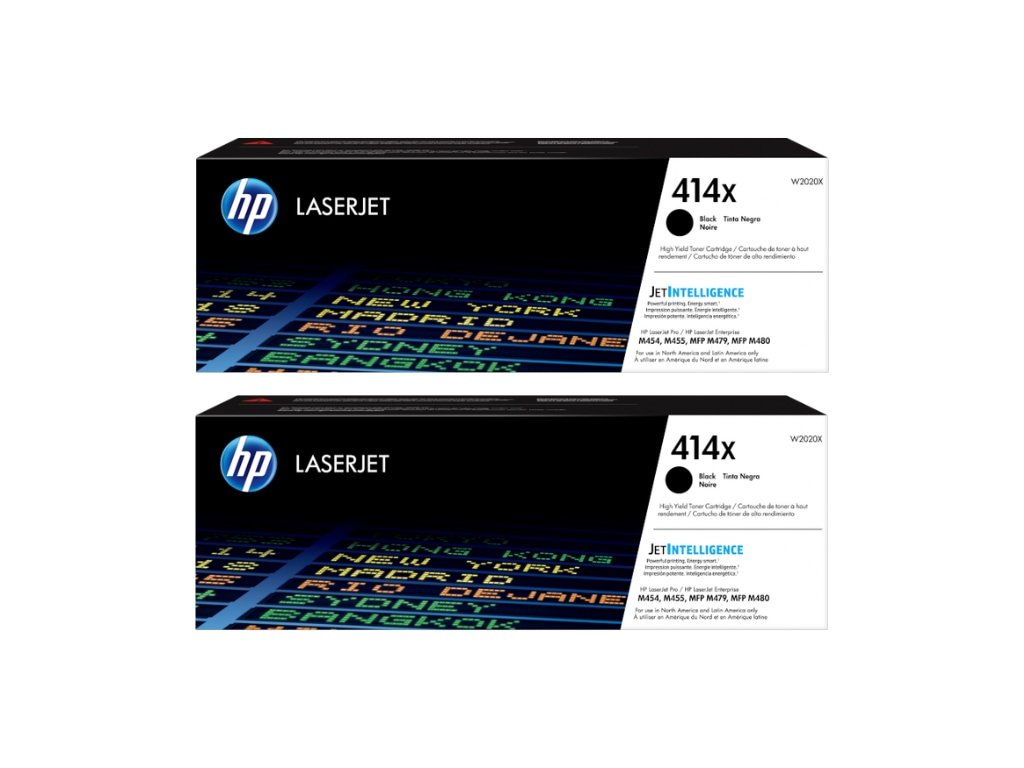 HP 414X High-Yield Black Toner Cartridge 2-Pack