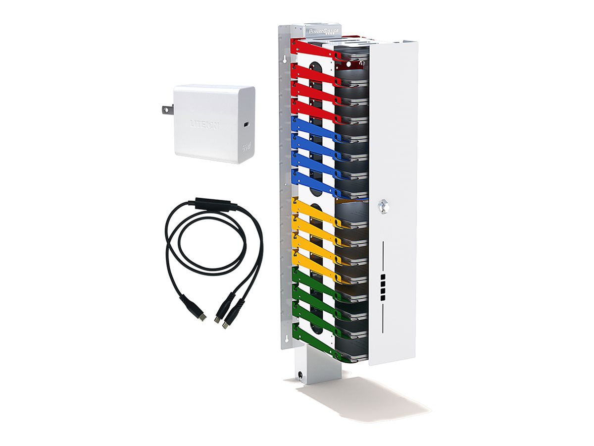 PowerGistics Core32 Cubed shelving system - for 32 notebooks / Chromebooks