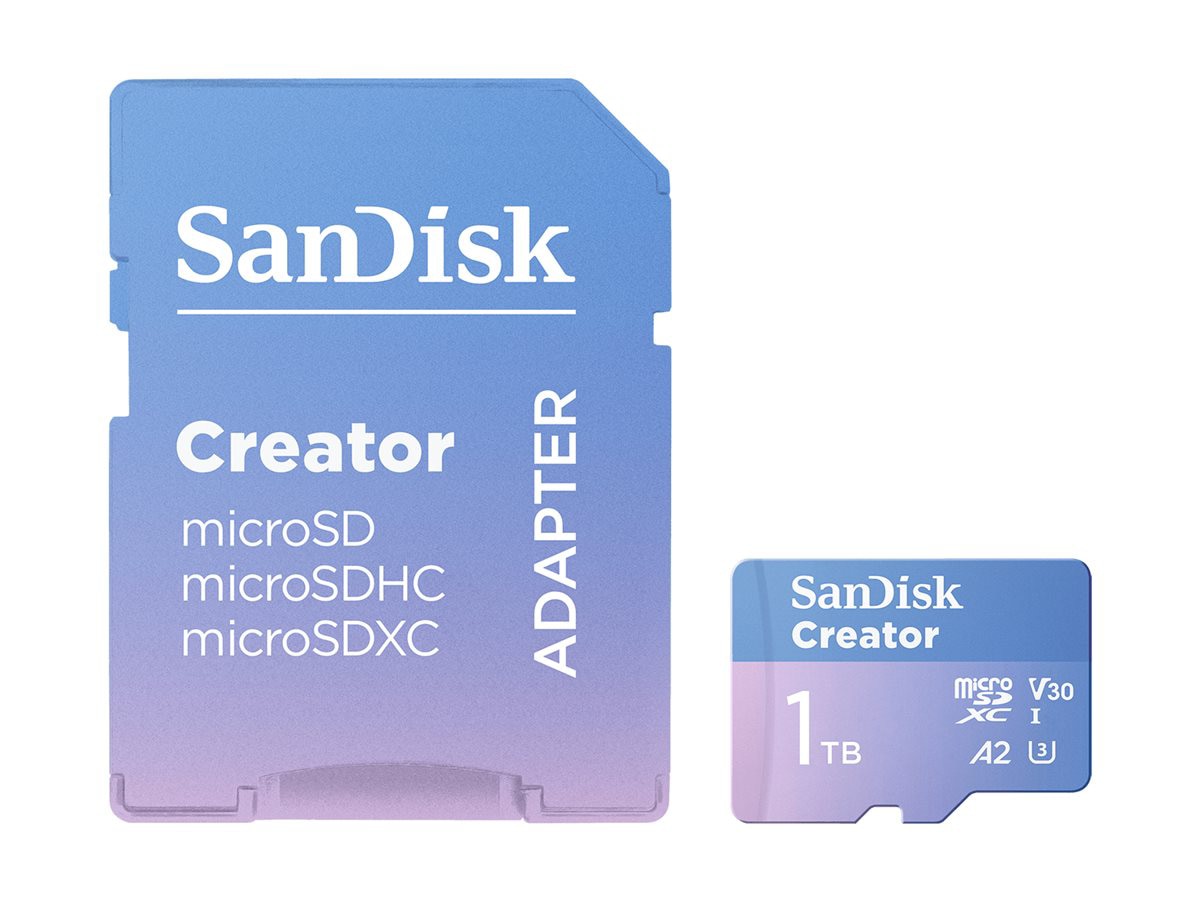 SanDisk Creator - flash memory card - 1 TB - microSDXC UHS-I