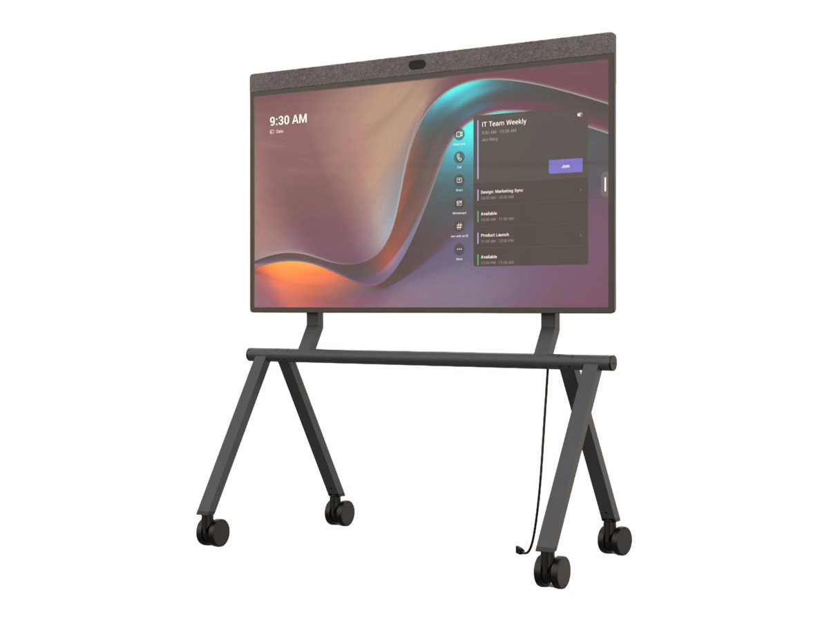 Heckler H1082-BG cart - for video conference display - black - TAA Compliant