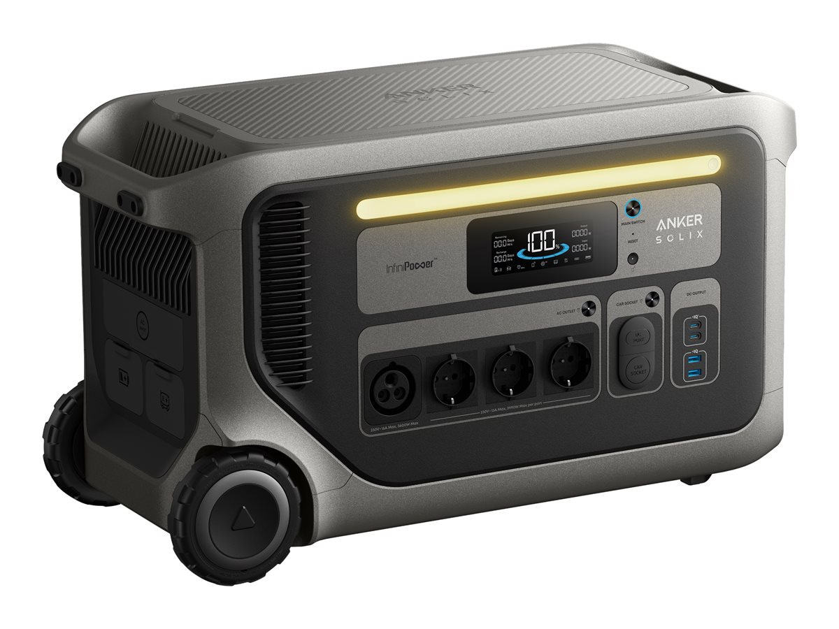 Anker SOLIX F3000 - portable power station - 3600 Watt - LiFePO4 - 60 Ah -