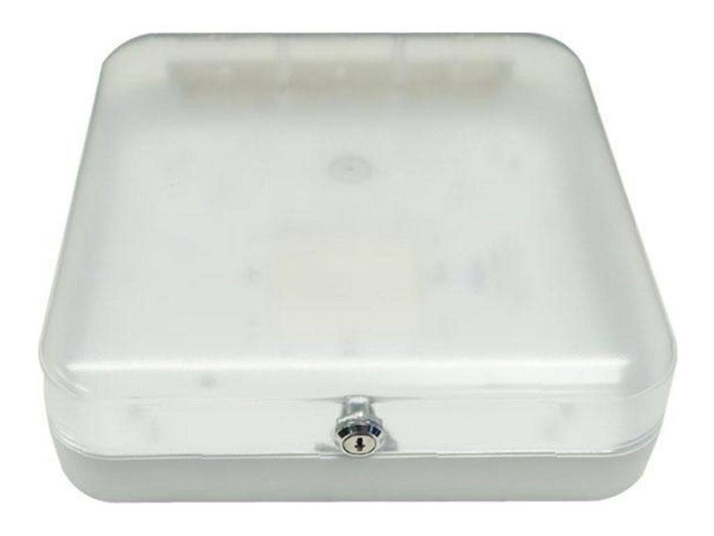 AccelTex Solutions network device lock box enclosure - 12"x12"x4", polycarb