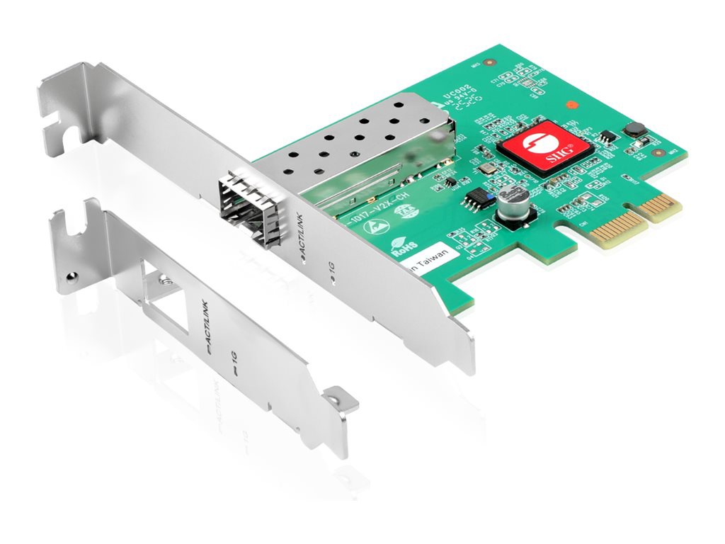 SIIG - network adapter - PCIe 2.0 - SFP (mini-GBIC) - TAA Compliant