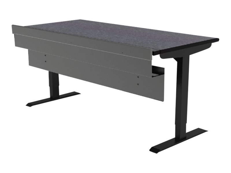 Spectrum Evolution - sit/standing desk - rectangular - graphite talc