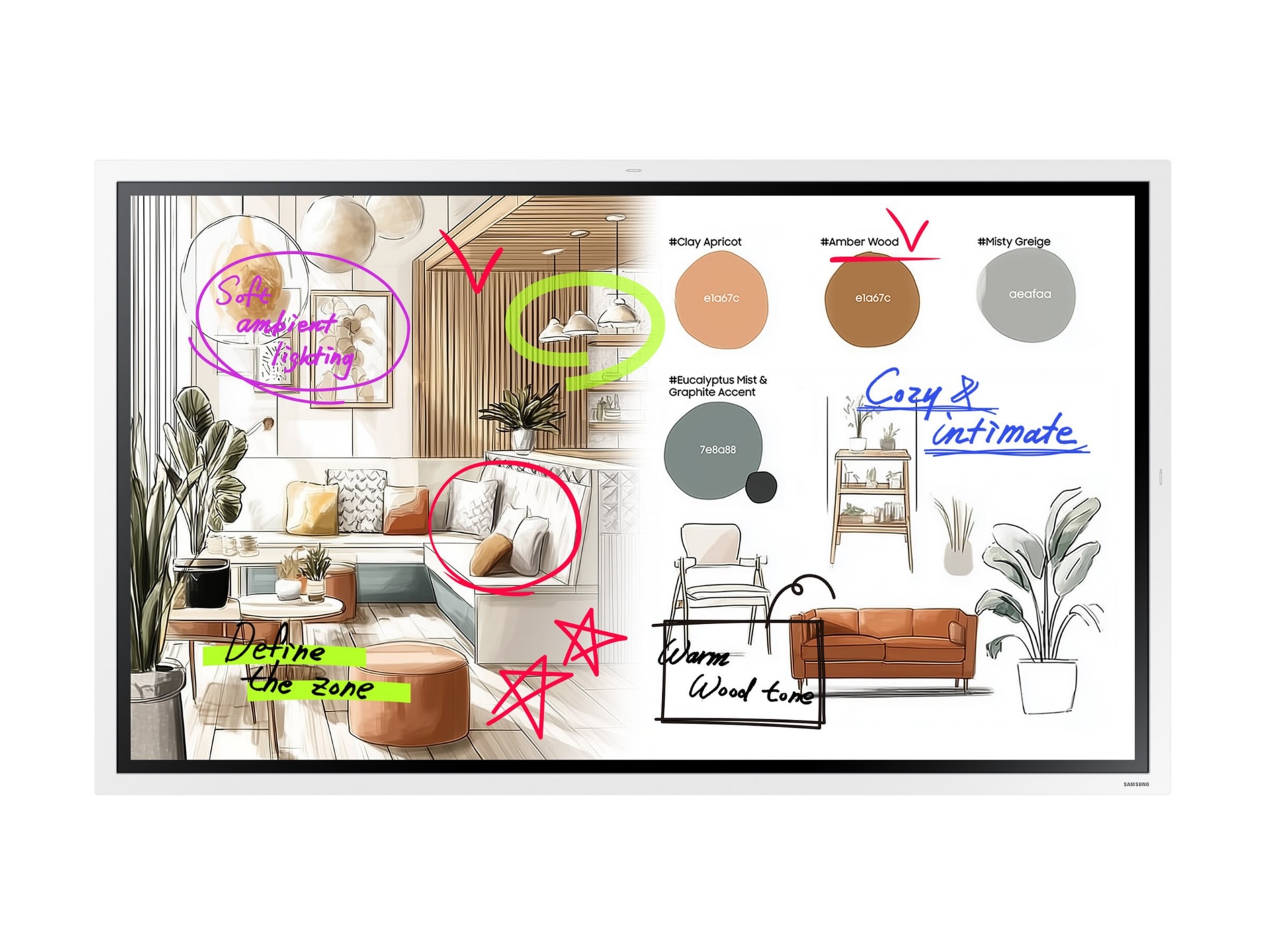 Samsung Flip WM55FX WMFX Series - 55" LED-backlit LCD display - 4K - for ed