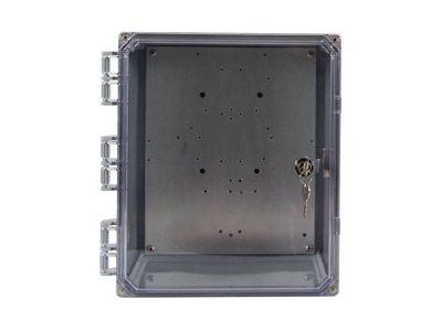 Ventev network device enclosure - NEMA, with clear door , key lock, 14"x12"