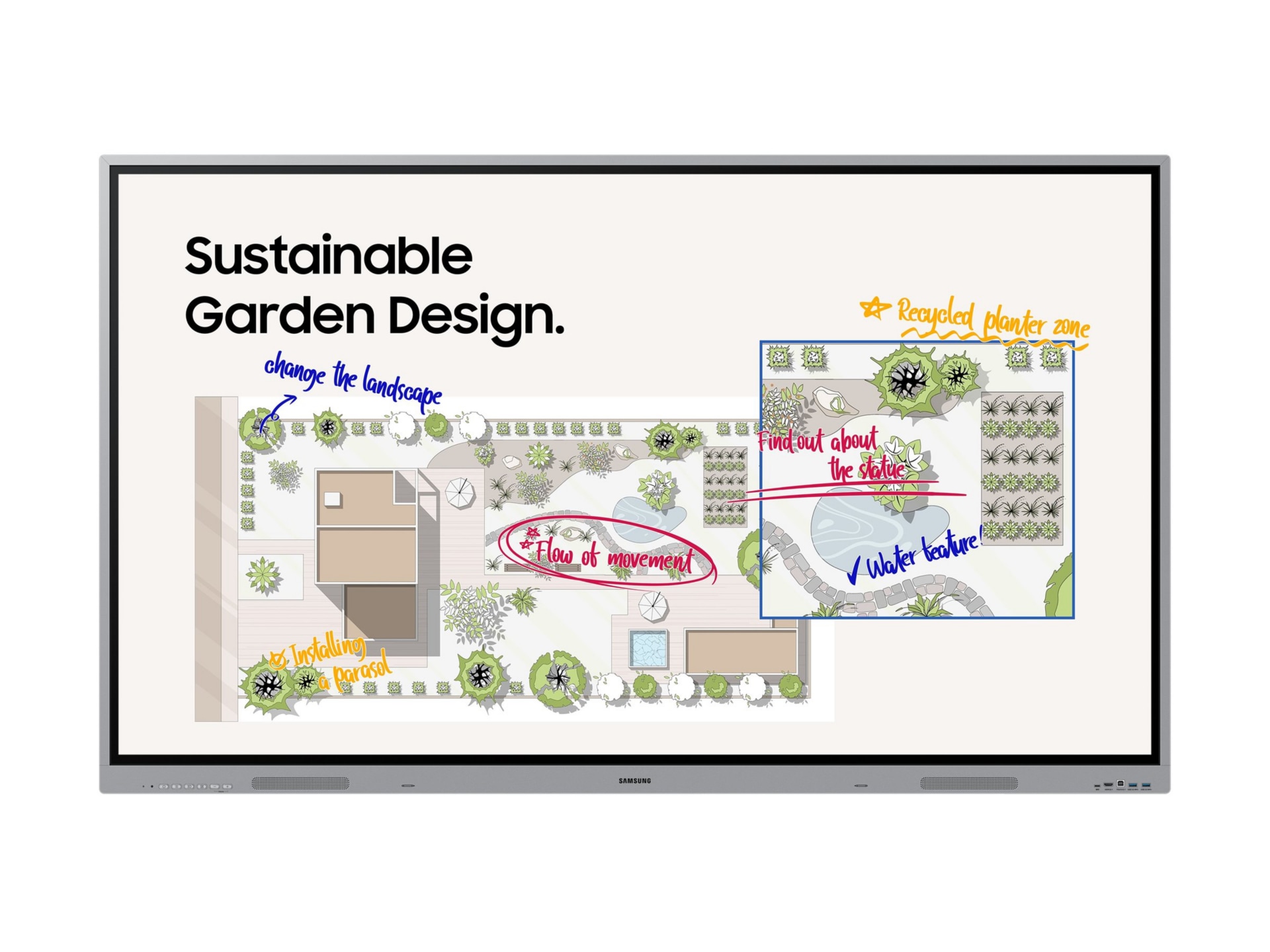 Samsung Interactive Display WE65FX WEFX Series - 65" LED-backlit LCD displa
