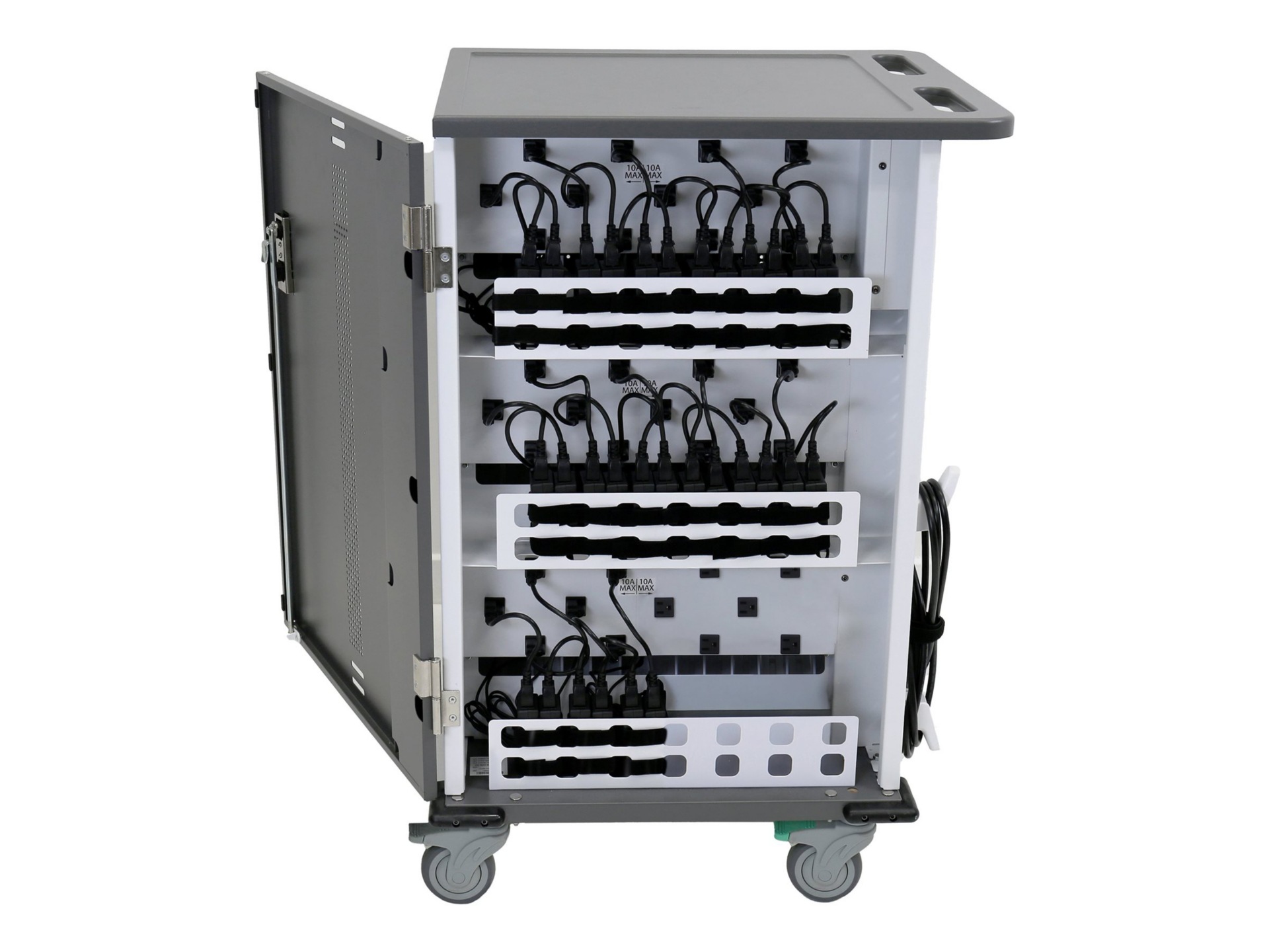 Ergotron YES30 Adjusta cart - pre-wired - for 30 tablets / notebooks - with