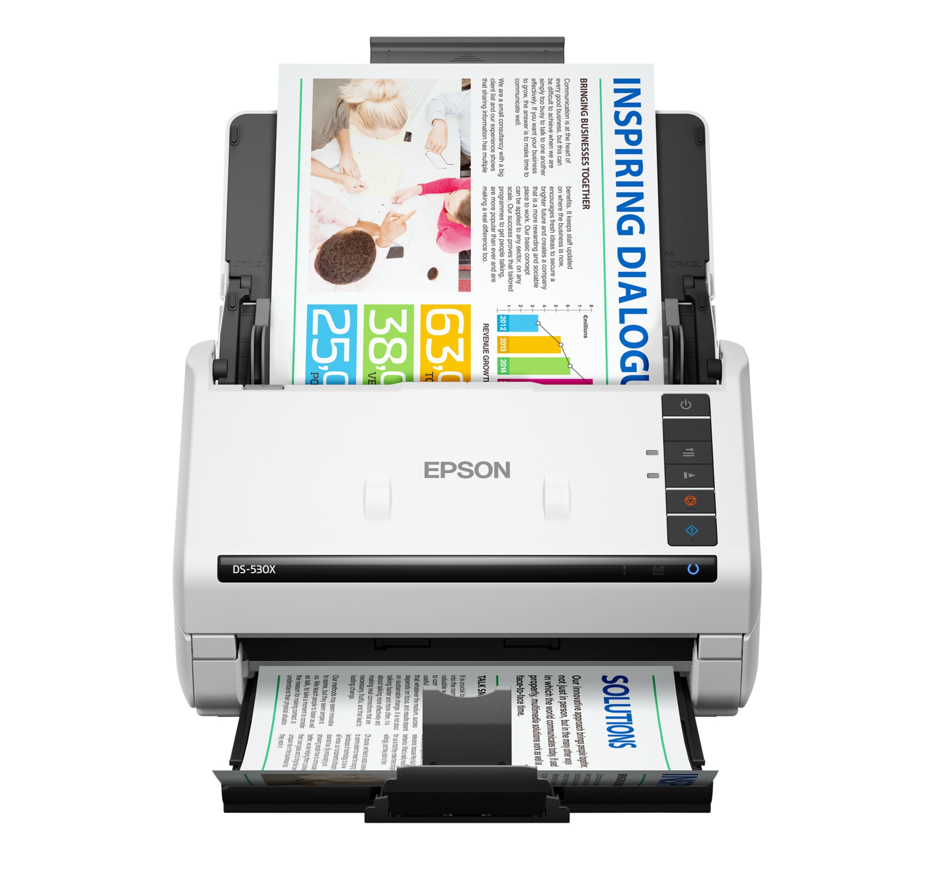 Epson DS-530X - document scanner - desktop - USB 3.2 Gen 1