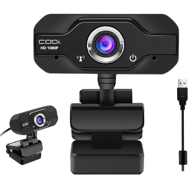 CODi Aquila Webcam - 2 Megapixel - 30 fps - Black - USB 2.0