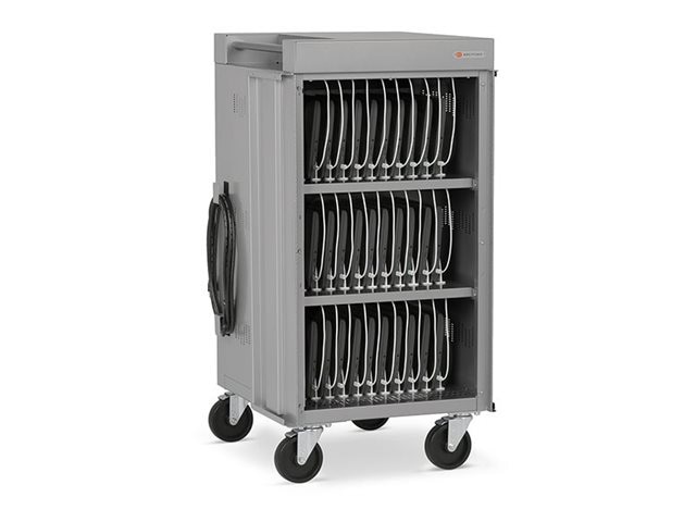 Bretford Cube Cart Slim Pro TVCSPD30PS cart - pre-wired - for 30 notebooks