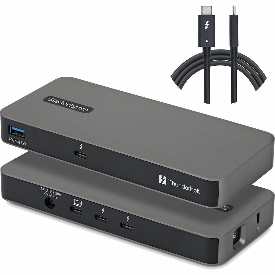 StarTech 4-Port Thunderbolt™ 5 Hub with Thunderbolt™ Share KVM, 80/120Gbps,