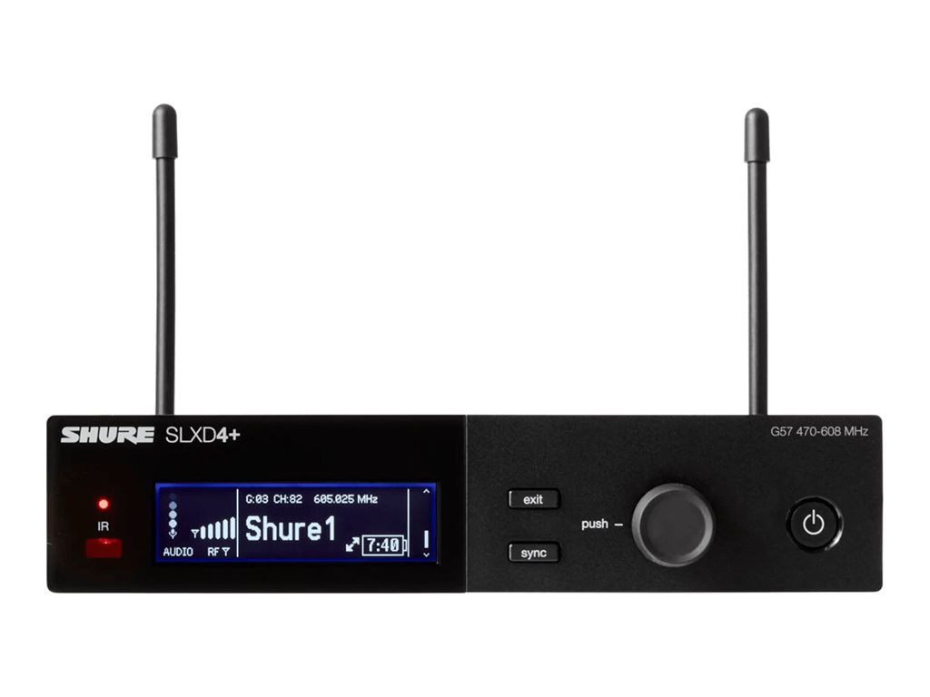 Shure SLX-D SLXD4+ - wireless audio receiver for wireless microphone system