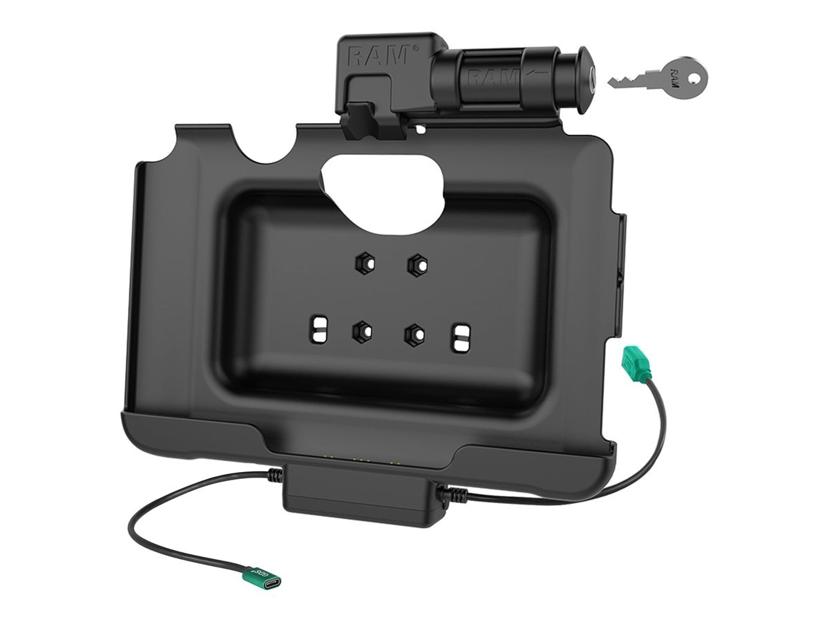RAM charging cradle - key-locking, power + data - Pogo - 500 mAh