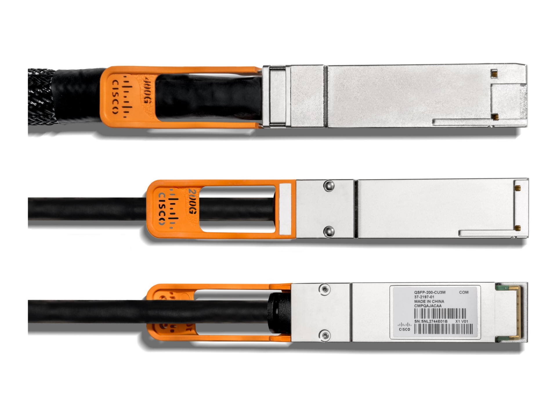 Cisco 200GBase-CR4 direct attach cable - 3.3 ft