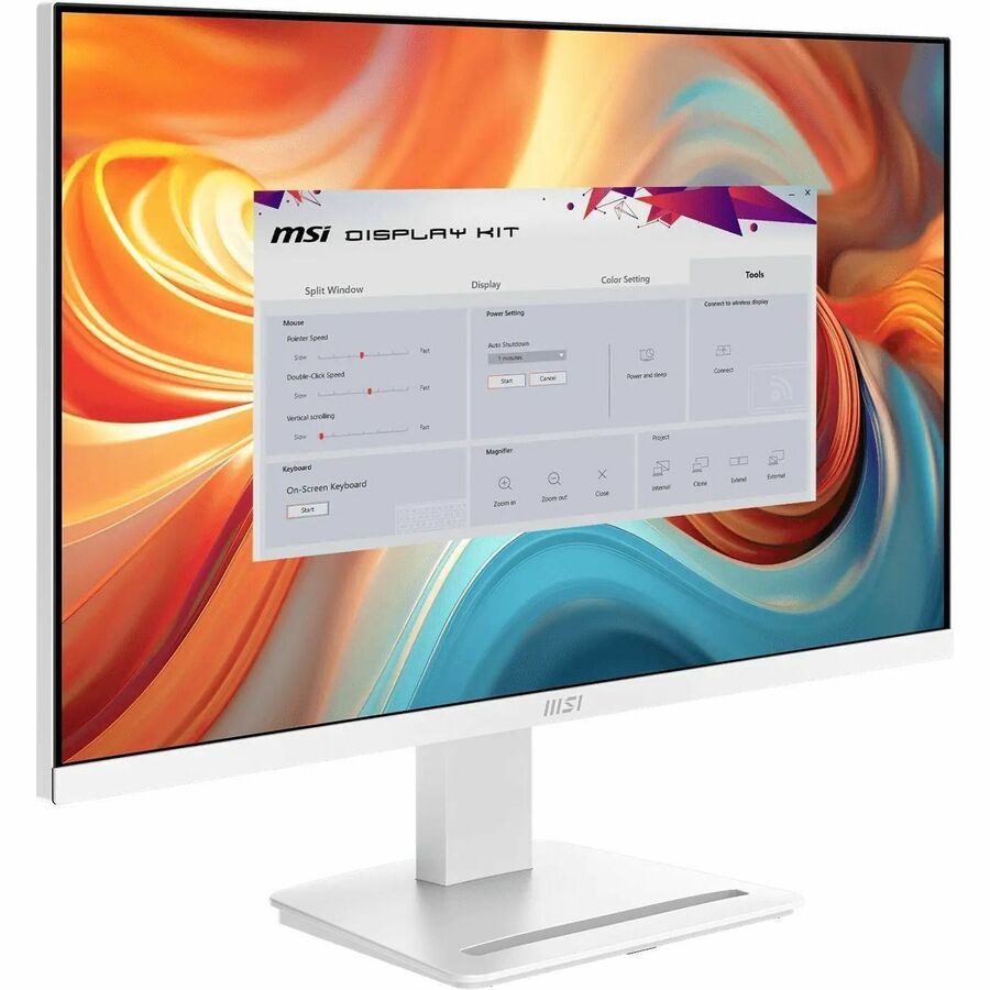 MSI PRO MP273QW E14 27" Class WQHD LCD Monitor - 16:9 - White