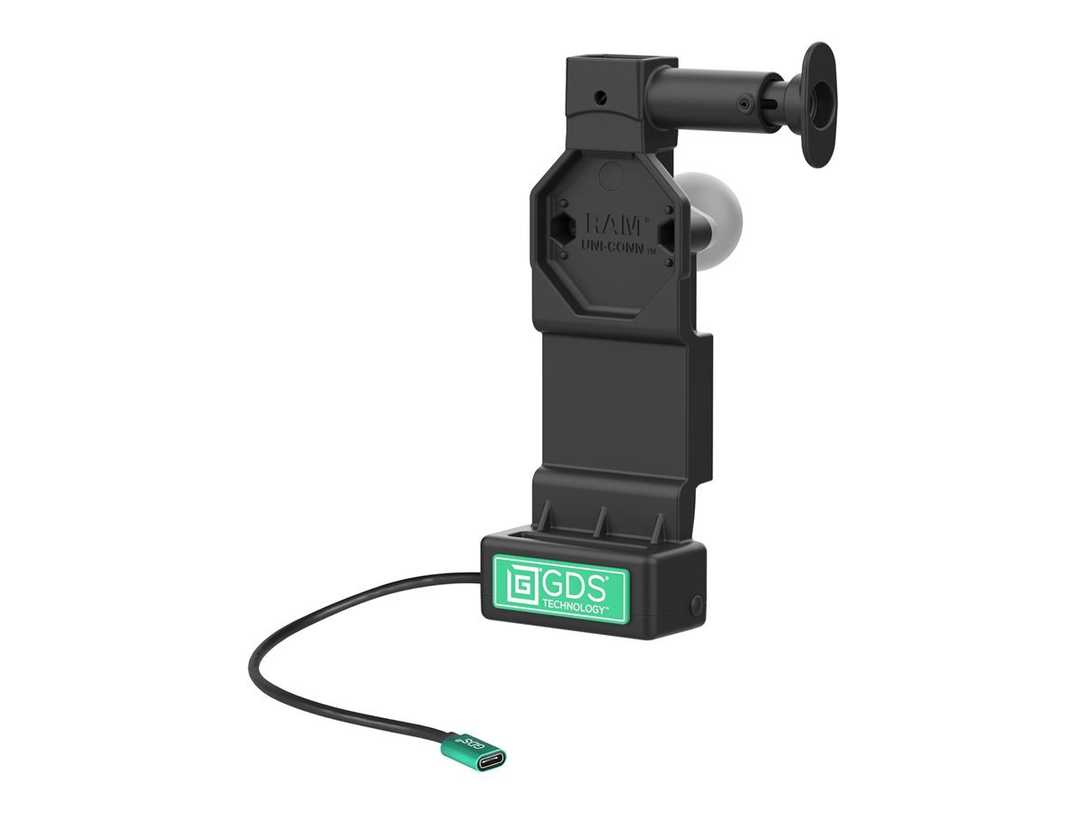 GDS Uni-Conn car charging holder - with release button - Pogo - 60 Watt