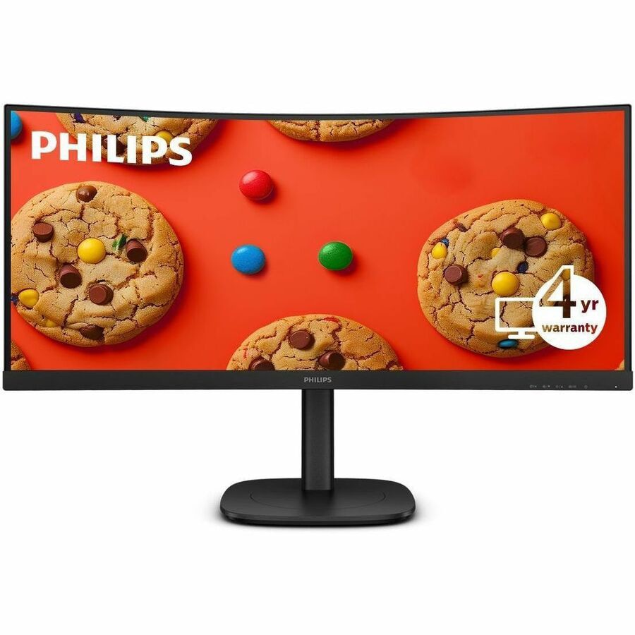 Philips 34B2U3600C 34" Class WQHD Curved Screen LED Monitor - 21:9 - Black