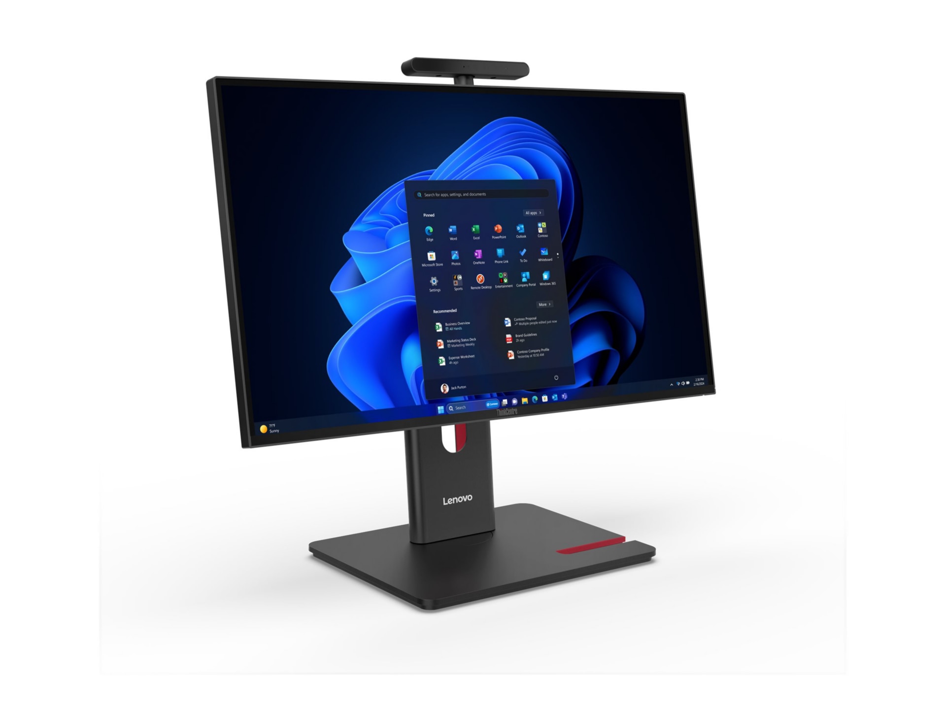 Lenovo ThinkCentre M90a Gen 6 - all-in-one - AI PC - Core Ultra 5 225 - 16 GB - SSD 512 GB - LED 23.8" - US English