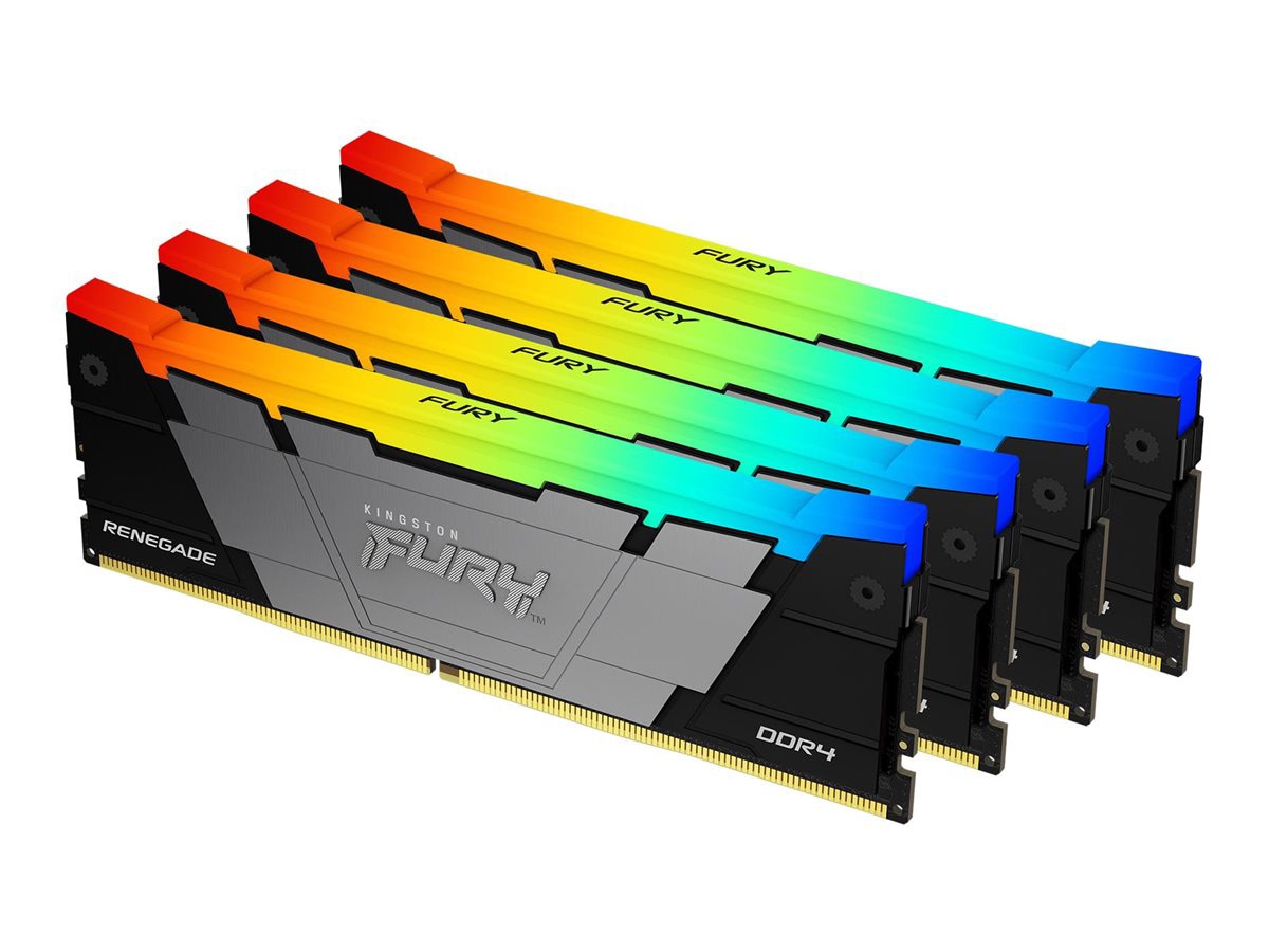 Kingston FURY Renegade RGB - DDR4 - kit - 128 GB: 4 x 32 GB - DIMM 288-pin