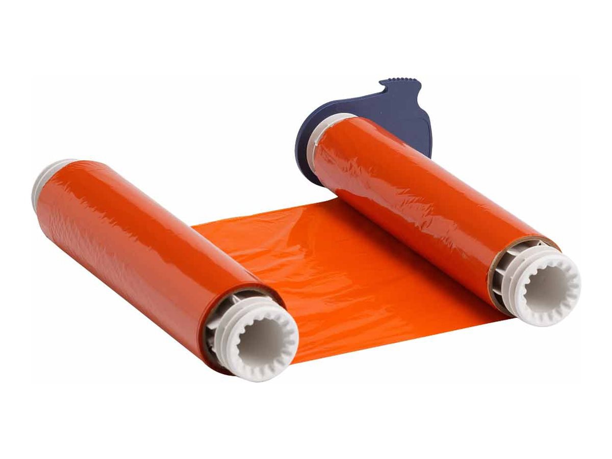Brady - orange - print ribbon