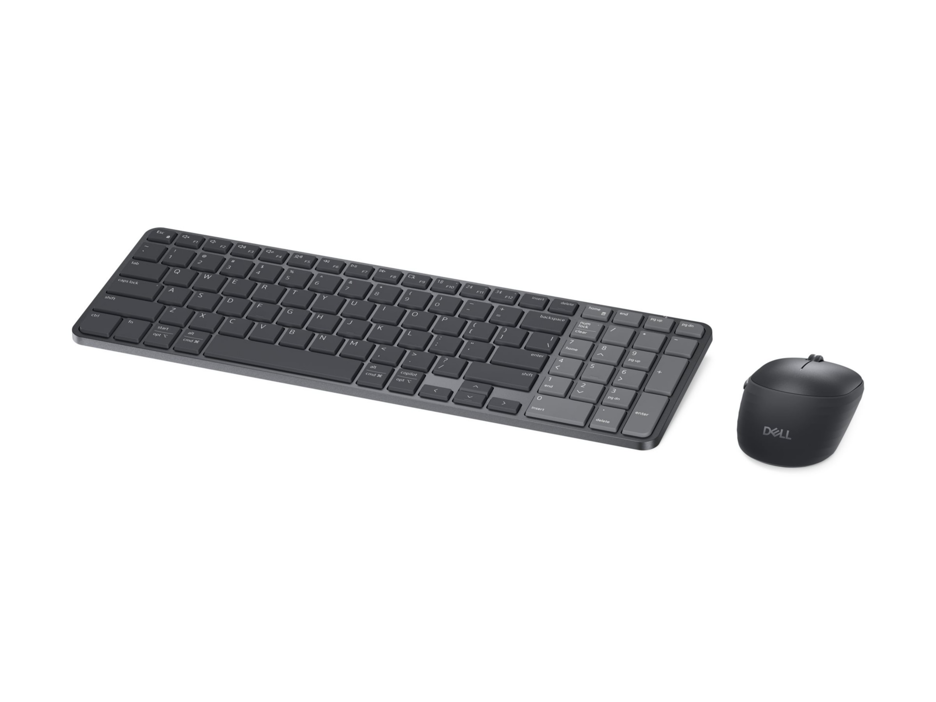 Dell Pro 7 KM726 - keyboard and mouse set - Slim - QWERTY - US English - bl
