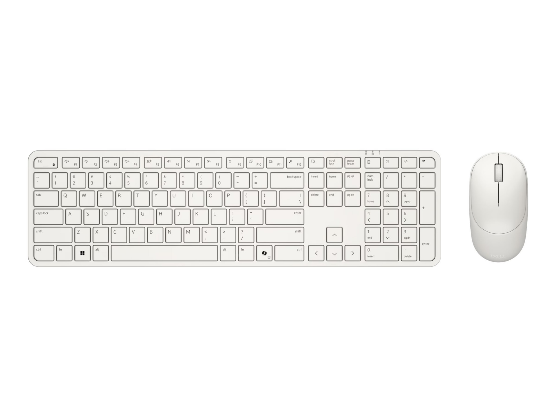 Dell Pro 5 KM526 - keyboard and mouse set - QWERTY - US English - light ash