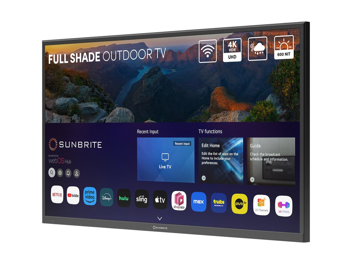 SunBriteTV SB-V4-49-BL Veranda 4 Series - 49" LED-backlit LCD TV - 4K - out